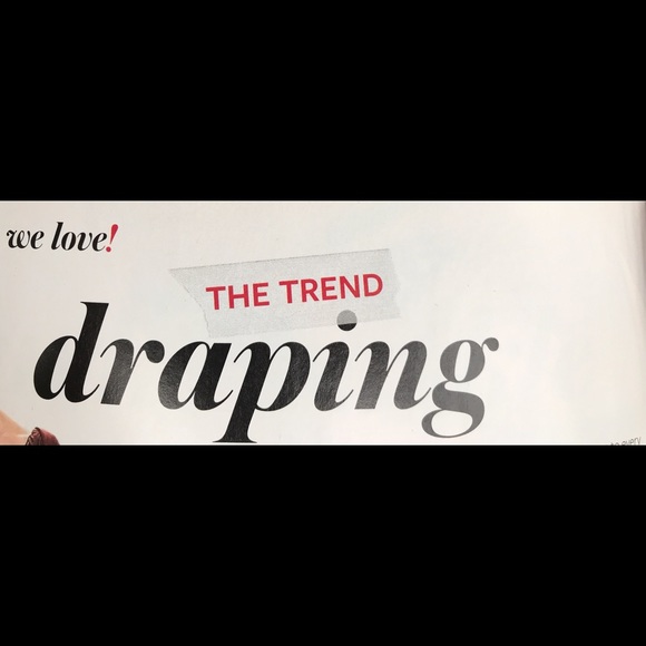 Draped: violet top with 3/4 sleeves - Picture 7 of 7